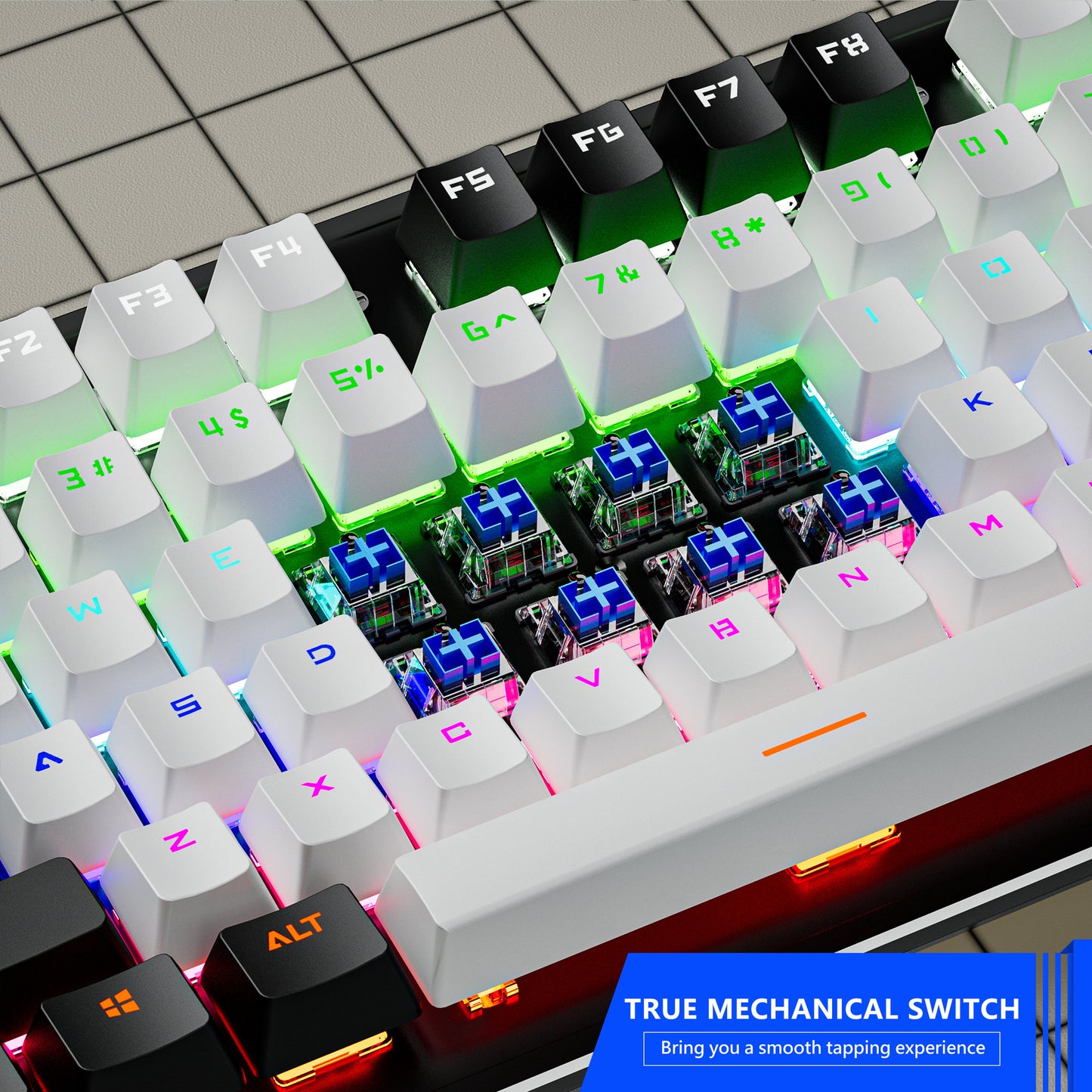 K880 Wired Mechanical Keyboard Customized 104 Key e-sports Game