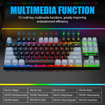 K-10 Gaming Keyboard Colorful LED Backlight