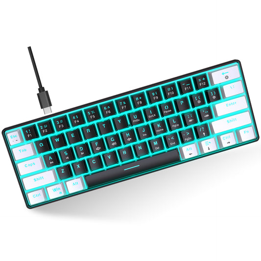 V9000 Mechanical keyboard 61 Key Short Style Small Keyboard