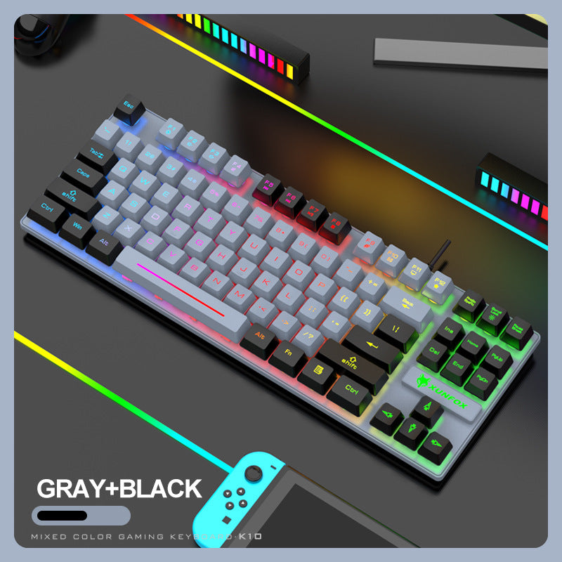 K-10 Gaming Keyboard Colorful LED Backlight