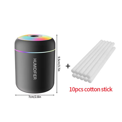 180ML USB Electric Fragrance Aroma Diffuser Humidifier Essential Oil Purifier Car Air Humidifier Mute Humidifier Air Freshener