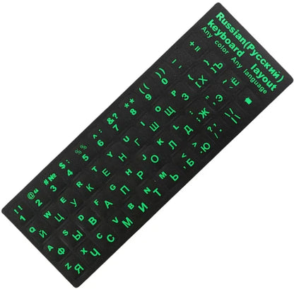 Russian Keyboard Cover Stickers For Mac Book Laptop PC Keyboard Computer Standard Letter Layout Keyboard Covers